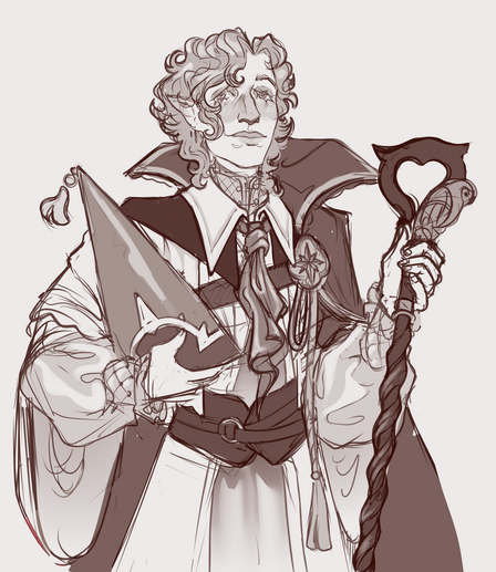 Sketch half body Monochrome